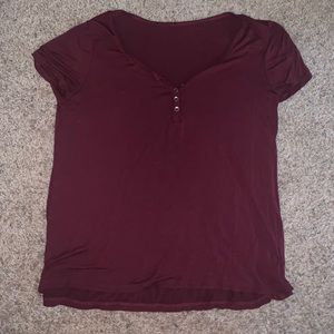 Maroon t-shirt
